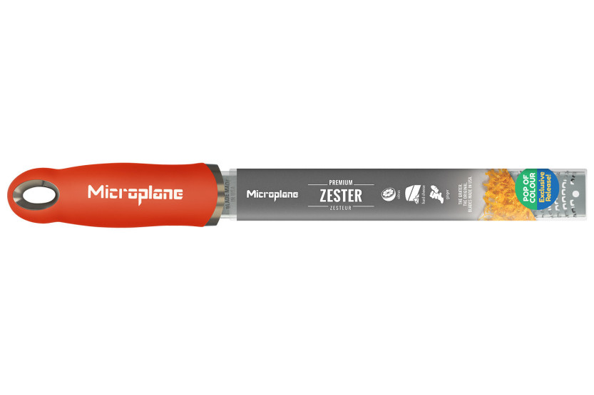 Microplane Premium Pop of Colour Zestenreibe in Blutorange – 20,3 cm