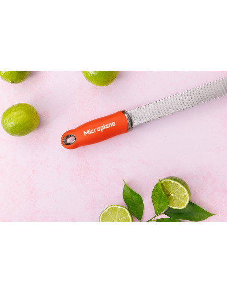 Microplane Premium Pop of Colour -raastin ja kuorija, verioranssi – 20,3 cm