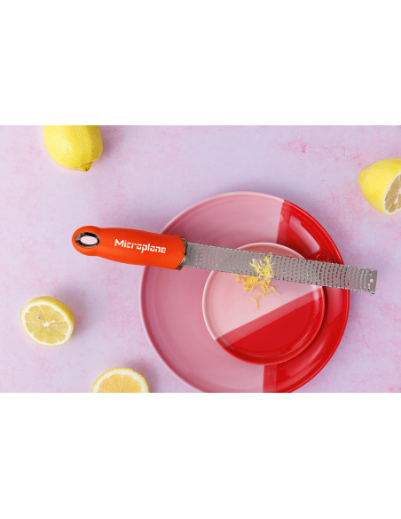 Ralador e descascador Microplane Premium Pop of Colour Laranja Sanguíneo - 20,3 cm