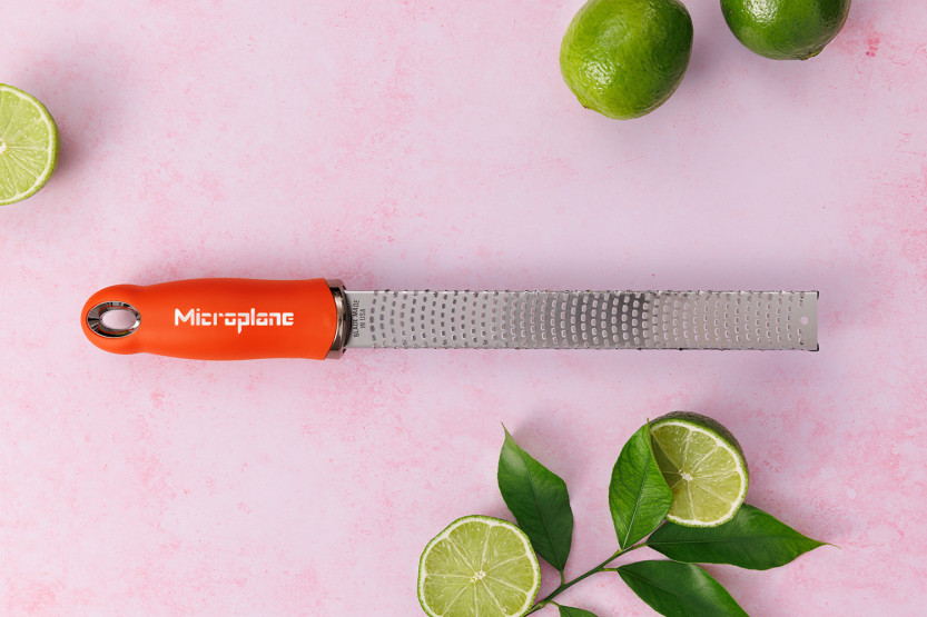 Ralador e descascador Microplane Premium Pop of Colour Laranja Sanguíneo - 20,3 cm