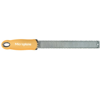 Rallador y pelador Microplane Premium Pop of Colour, color crema de limón - 20,3 cm