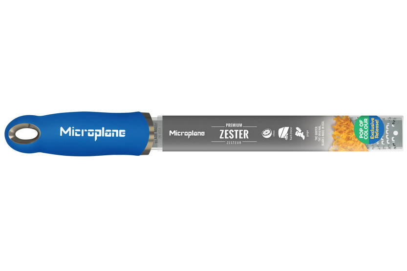 Grattugia e zester Microplane Premium Pop of Colour Blu mirtillo - 20,3 cm