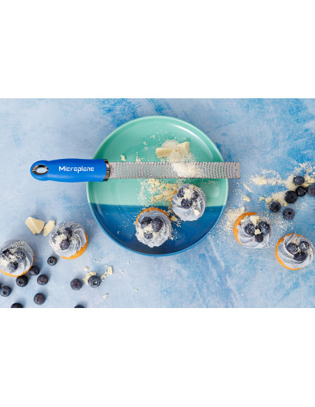 Rallador y pelador Microplane Premium Pop of Colour Azul arándano - 20,3 cm