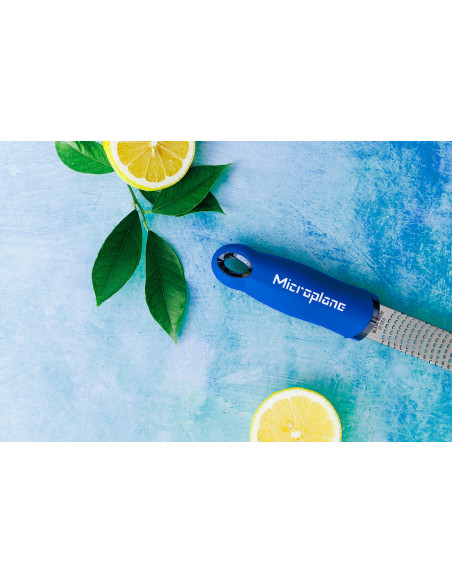 Microplane Premium Pop of Colour-rivjärn och skalare, blåblå – 20,3 cm