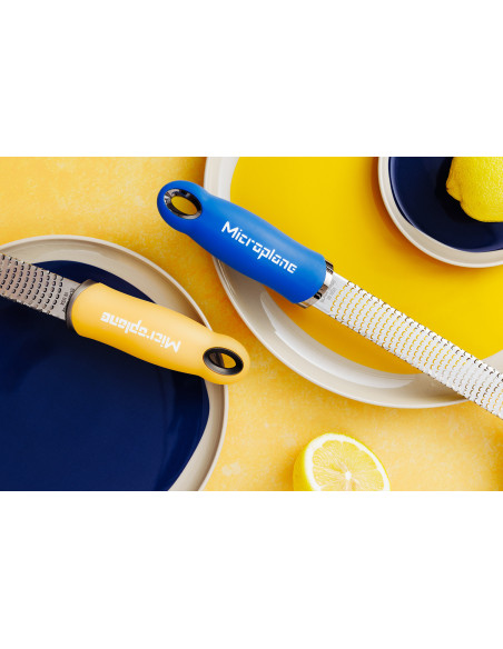 Microplane Premium Pop of Colour-rivjärn och skalare, blåblå – 20,3 cm