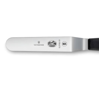 Victorinox vinklet spatel med svart skaft, 8 cm 2