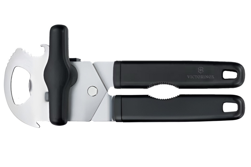 Apriscatole Victorinox multiuso nero da 18,5 cm con 5 funzioni