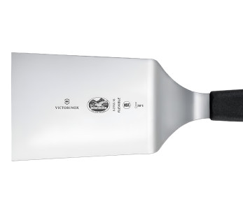Espátula acodada para parrilla Victorinox con mango negro de 12 cm 2