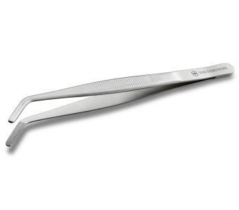 Pinça para endireitar com ponta em ângulo da Victorinox, em aço inoxidável, 16 cm