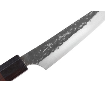 Handgjord japansk universalkniv, 13 cm, Yu Kurosaki Kokusen AS, hamrad 2