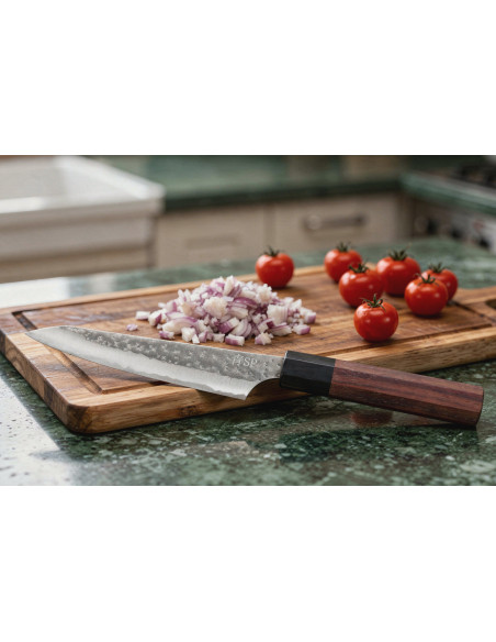 Yu Kurosaki Kokusen AS Handcrafted Japanese 13-cm Hammered Utility Knife