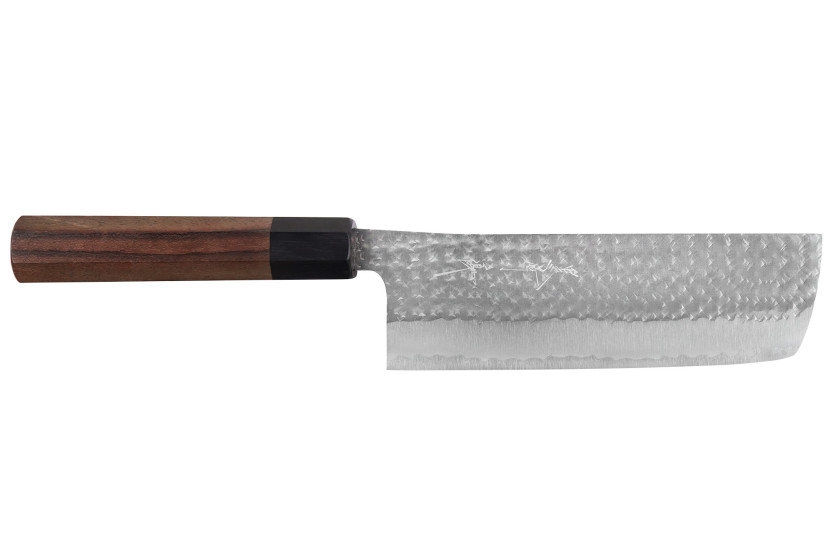 Handgemaakt Japans nakiri-mes van 16,5 cm van Yu Kurosaki Kokusen AS, gehamerd