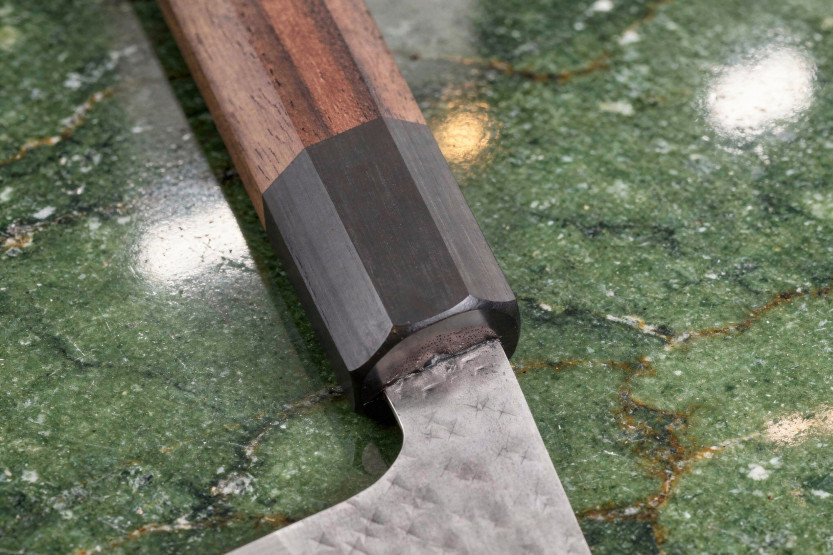 Håndlavet japansk nakiri-kniv, 16,5 cm, Yu Kurosaki Kokusen AS, hamret
