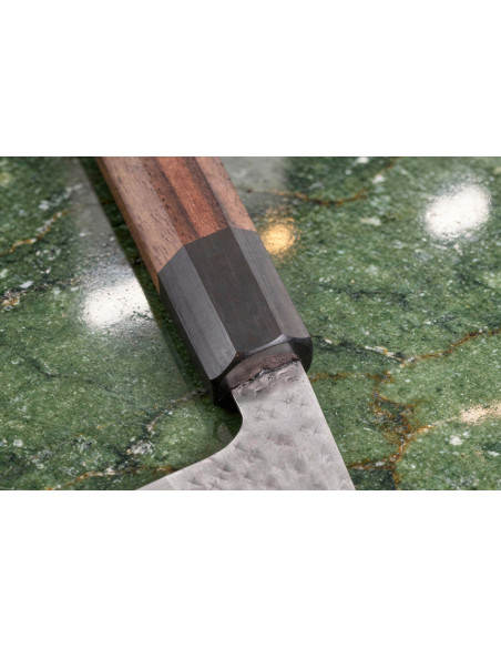 Håndlavet japansk nakiri-kniv, 16,5 cm, Yu Kurosaki Kokusen AS, hamret