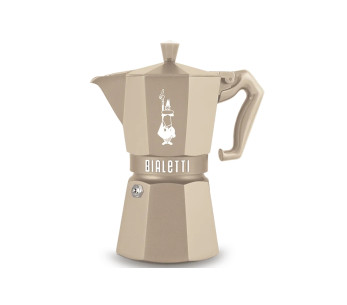 Italiensk kaffebryggare Bialetti Moka Exclusive, åttkantig, induktionsmodell, sandbeige 2
