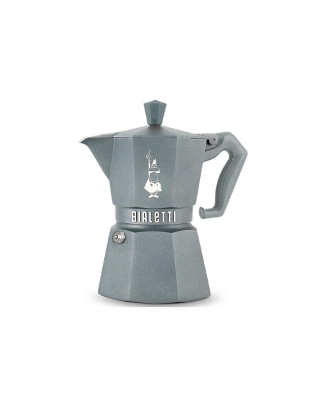 Bialetti Moka Exclusive Octagonal Induction Coffee Maker, Silver-Gray