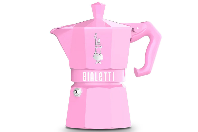 Italiensk kaffetrakter Bialetti Moka Exclusive, rosa