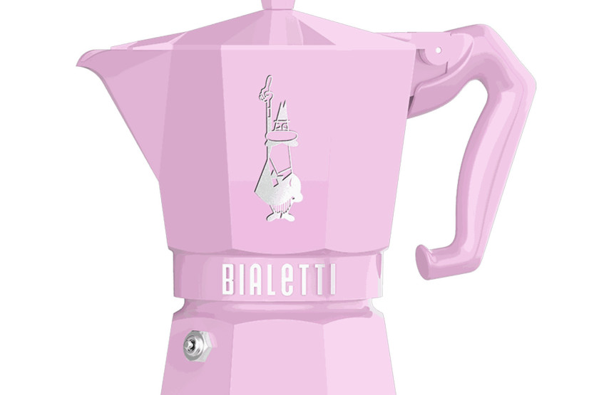 Italiensk kaffetrakter Bialetti Moka Exclusive, rosa