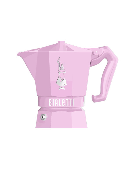 Bialetti Moka Exclusive -kahvinkeitin, vaaleanpunainen