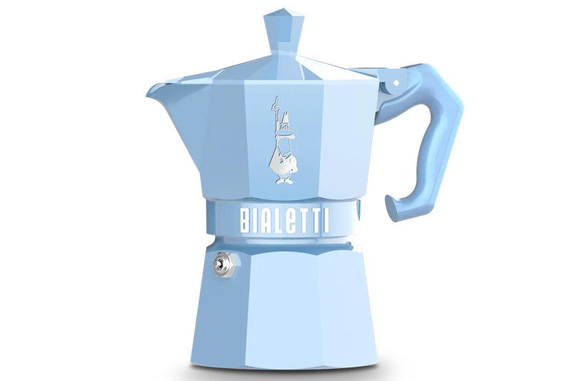 Italiensk kaffekande Bialetti Moka Exclusive, lyseblå