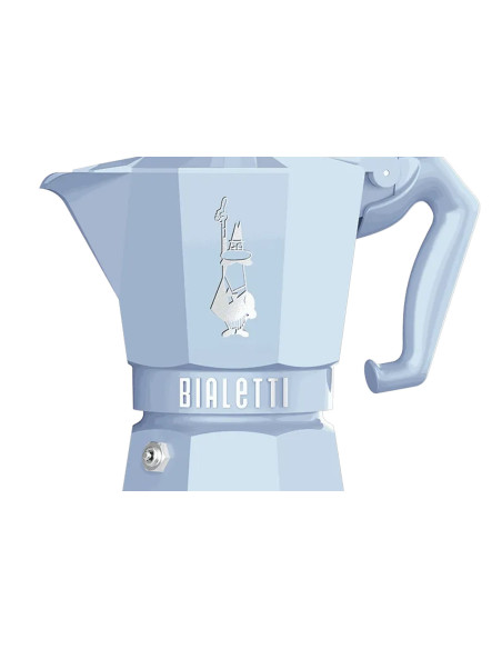 Cafeteira italiana Bialetti Moka Exclusive azul claro