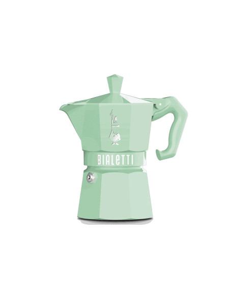 Italiensk kaffetrakter fra Bialetti, Moka Exclusive, pastellgrønn