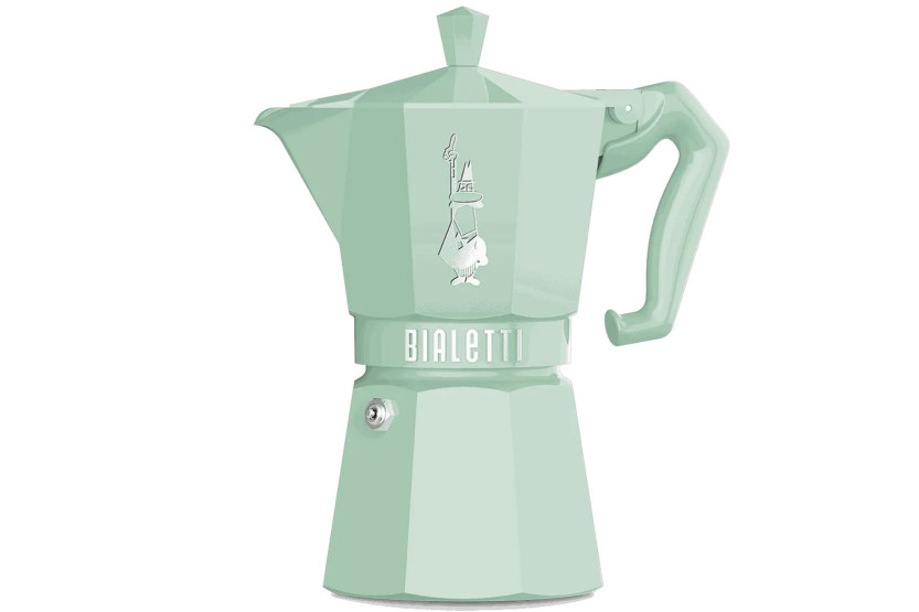 Italiaanse koffiezetter Bialetti Moka Exclusive pastelgroen