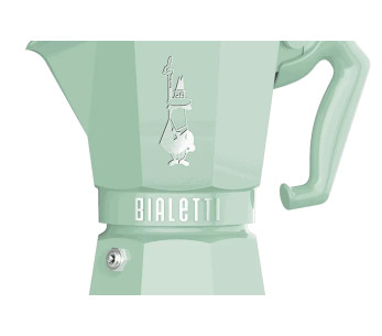 Cafetera italiana Bialetti Moka Exclusive en verde pastel 2
