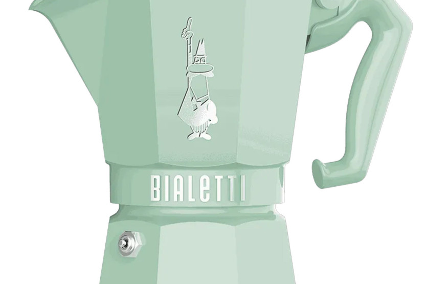 Italiaanse koffiezetter Bialetti Moka Exclusive pastelgroen