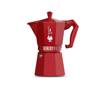 Italiensk kaffetrakter Bialetti Moka Exclusive, rød 2