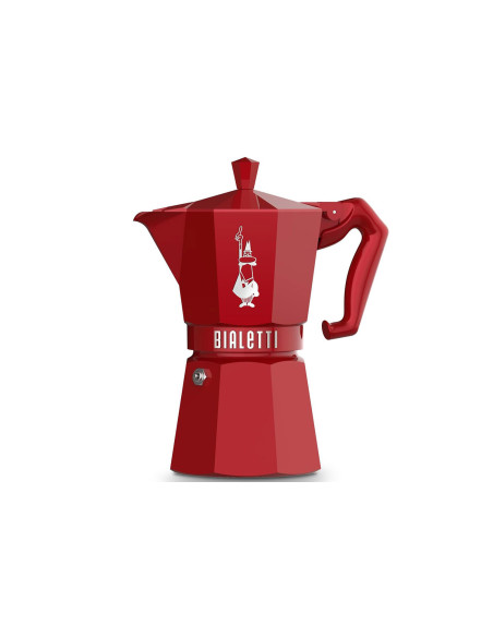 Italiensk kaffetrakter Bialetti Moka Exclusive, rød