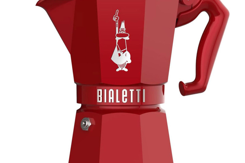 Italiensk kaffetrakter Bialetti Moka Exclusive, rød
