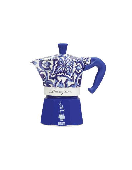Cafeteira italiana Bialetti Moka Exclusive Dolce & Gabbana Blu Mediterraneo