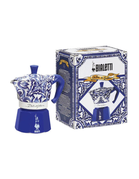 Italiensk kaffetrakter fra Bialetti: Moka Exclusive Dolce & Gabbana Blu Mediterraneo
