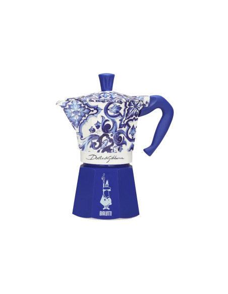 Bialetti Moka Exclusive Dolce & Gabbana Blu Mediterraneo -kahvinkeitin