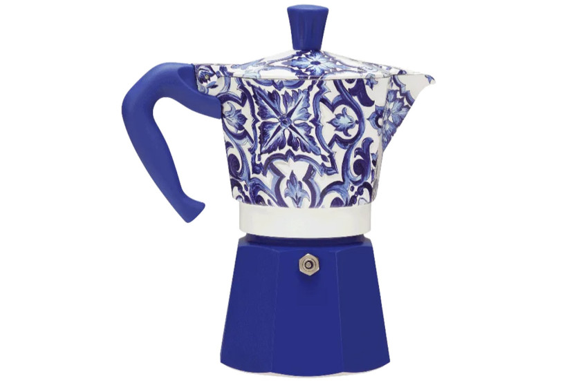 Caffettiera italiana Bialetti Moka Exclusive Dolce & Gabbana Blu Mediterraneo