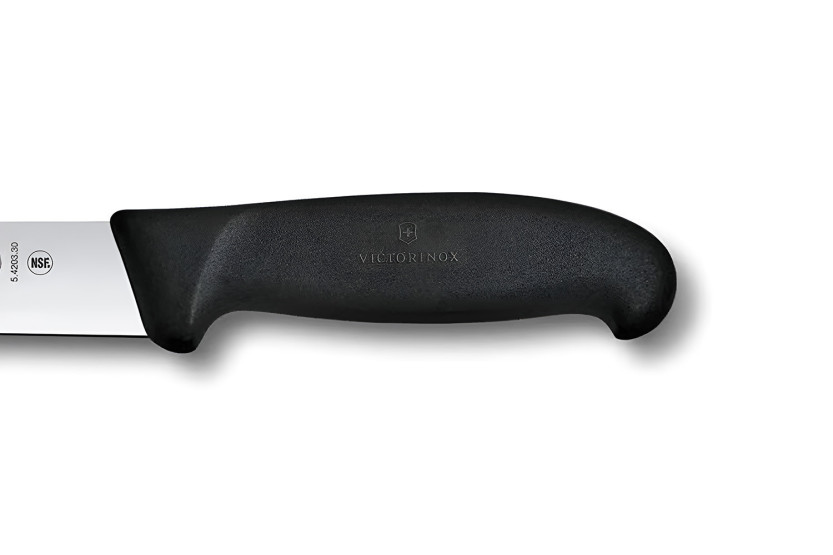 Victorinox -Schinkenmesser mit glatter Klinge (30 cm) und schwarzem Fibrox-Griff