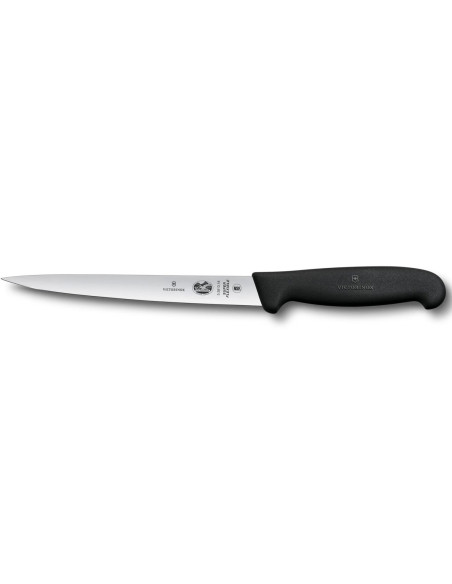 Victorinox -kniv för att ta bort senor och filéa tunga, superflexibel bladlängd 18 cm, svart Fibrox-handtag