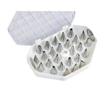Stainless Steel Piping Tip Set for Fine Decorations - 26 or 52 tips