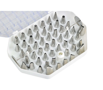 Caixa de bicos de aço inoxidável para decorações finas – 26 ou 52 bicos 2