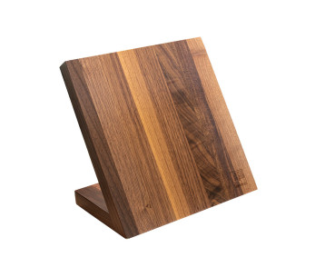 Bloque magnético vacío de Artelegno Milano para 5 cuchillos de madera de nogal