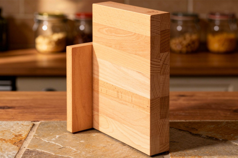Artelegno Milano Magnetic Blank Block Made of Beech Wood for 6 Kitchen Knives