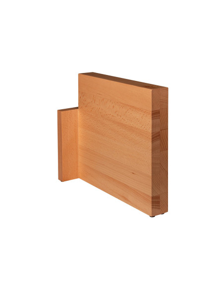 Bloque magnético vacío Artelegno Milano, de madera de haya, para 10 cuchillos de cocina
