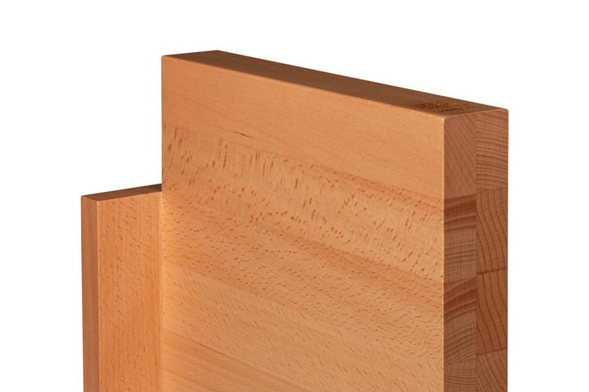 Artelegno Milano magnetic blank block made of beech wood for 10 kitchen knives