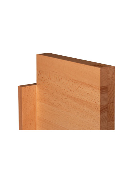 Tomt magnetblokk fra Artelegno Milano i bøk for 10 kjøkkenkniver