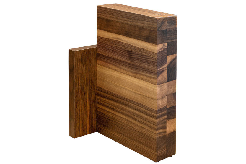 Blocco magnetico vuoto Artelegno Milano in legno di noce per 6 coltelli da cucina