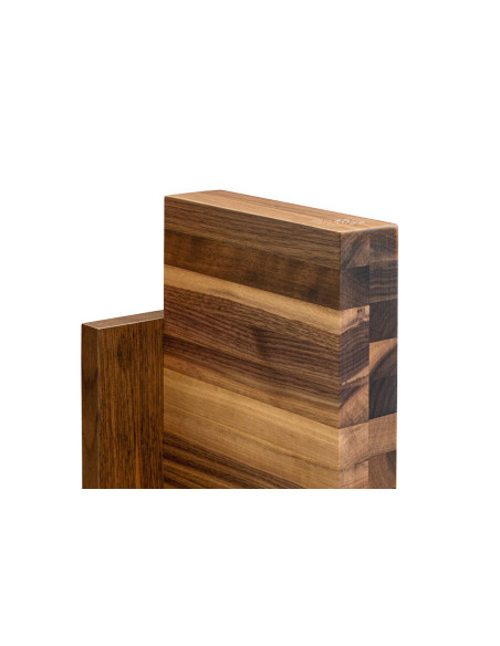 Blocco magnetico vuoto Artelegno Milano in legno di noce per 6 coltelli da cucina