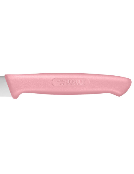 Fischer Creative Chef Gemüsemesser, 10 cm, rosa Griff mit integrierter Beschichtung