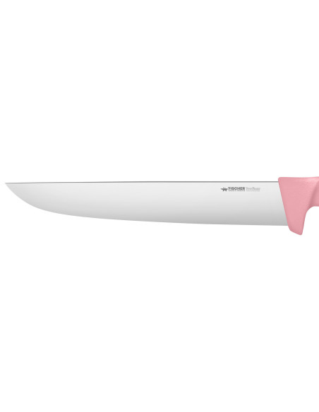 Fischer Creative Chef slakt kniv, 30 cm, med rosa övergjutet handtag
