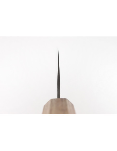 Håndlaget japansk nakiri-kniv, 17 cm, Wusaki Yaketa, VG10 -damask, brent eik